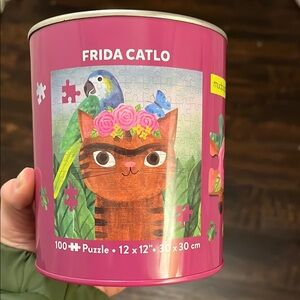 Mudpuppy Frida Catlo Puzzle Tin - Pink